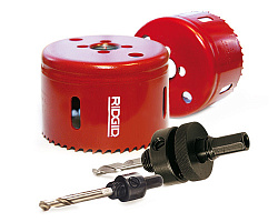 Комплект биметаллических сверл-коронок Ridgid 1248 Комплект биметаллических сверл-коронок Ridgid 1248