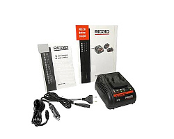 Комплект: 2 литий-ионных аккумулятора Ridgid Advanced Lithium 18 В, 1 зарядное устройство (220 В)